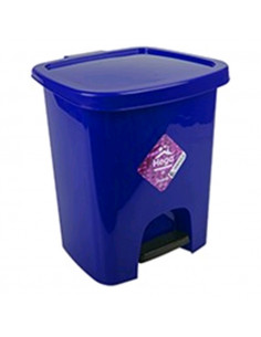 PAPELERA AZUL CON PEDAL 7L