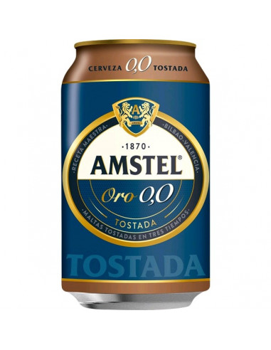 AMSTEL ORO 0% LATA