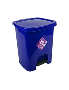 PAPELERA AZUL CON PEDAL 7L 2