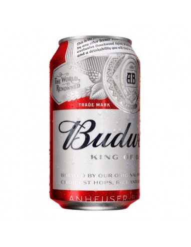 CERVEZA BUDWEISER LATA