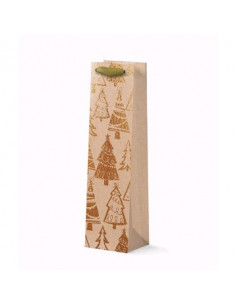 BOLSA DE REGALO  ARBOL DORADO