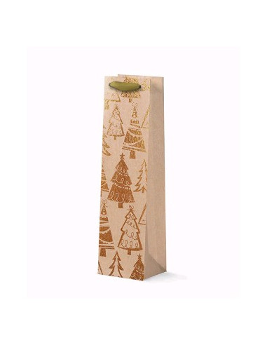 BOLSA DE REGALO  ARBOL DORADO