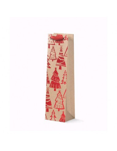 BOLSA DE REGALO  ARBOL ROJO