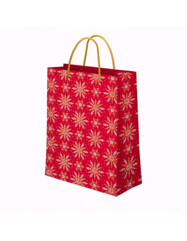 BOLSA REGALO ROJA COPOS NIEVE