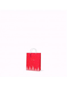 BOLSA REGALO ROJA PINOS MINI