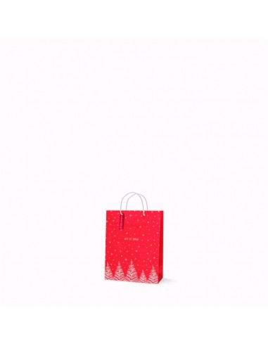 BOLSA REGALO ROJA PINOS MINI
