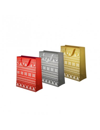BOLSA REGALO BORDADO ROJA