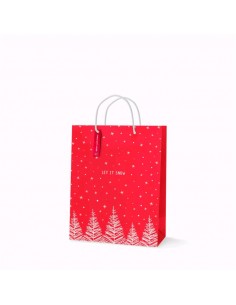 BOLSA REGALO ROJA PINOS