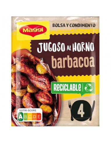 MAGGI JUGOSO AL HORNO A LA BARBACOA