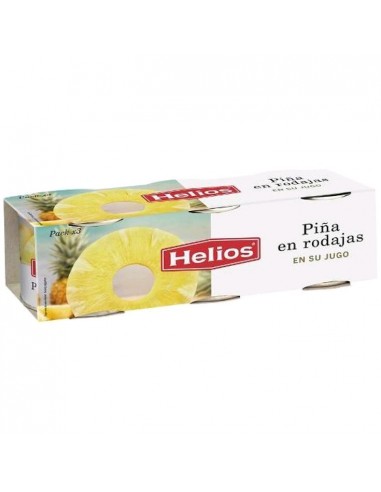 PIÑA EN SU JUGO HELIOS LATA PACK 3 X...