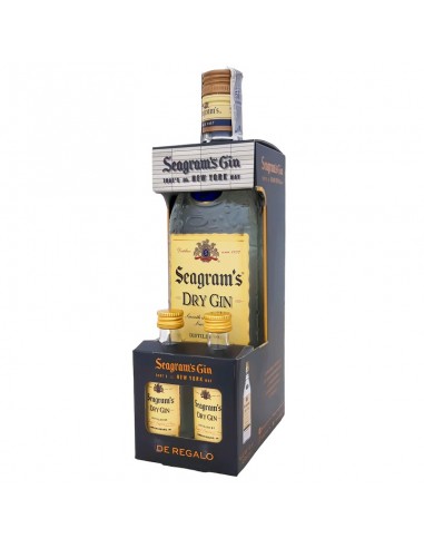 GINEBRA SEAGRAMS 70CL + 2 GIN...