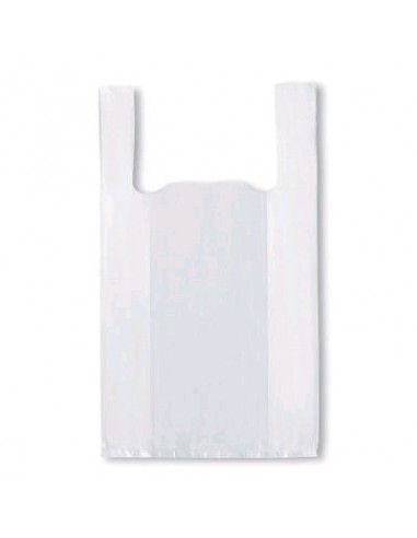 BOLSA BLANCA DE PLASTICO CON ASA 35x50CM