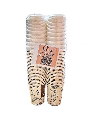 VASO CAFE CARTON 7 OZ + TAPA