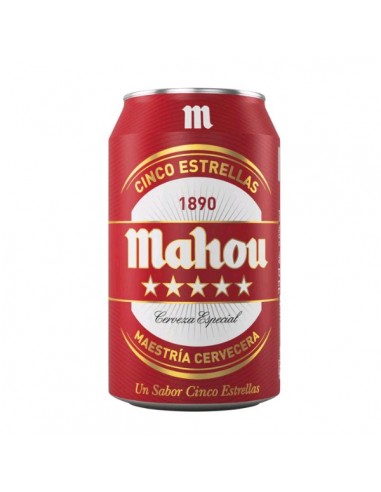 CERVEZA MAHOU 5 ESTRELLAS LATA